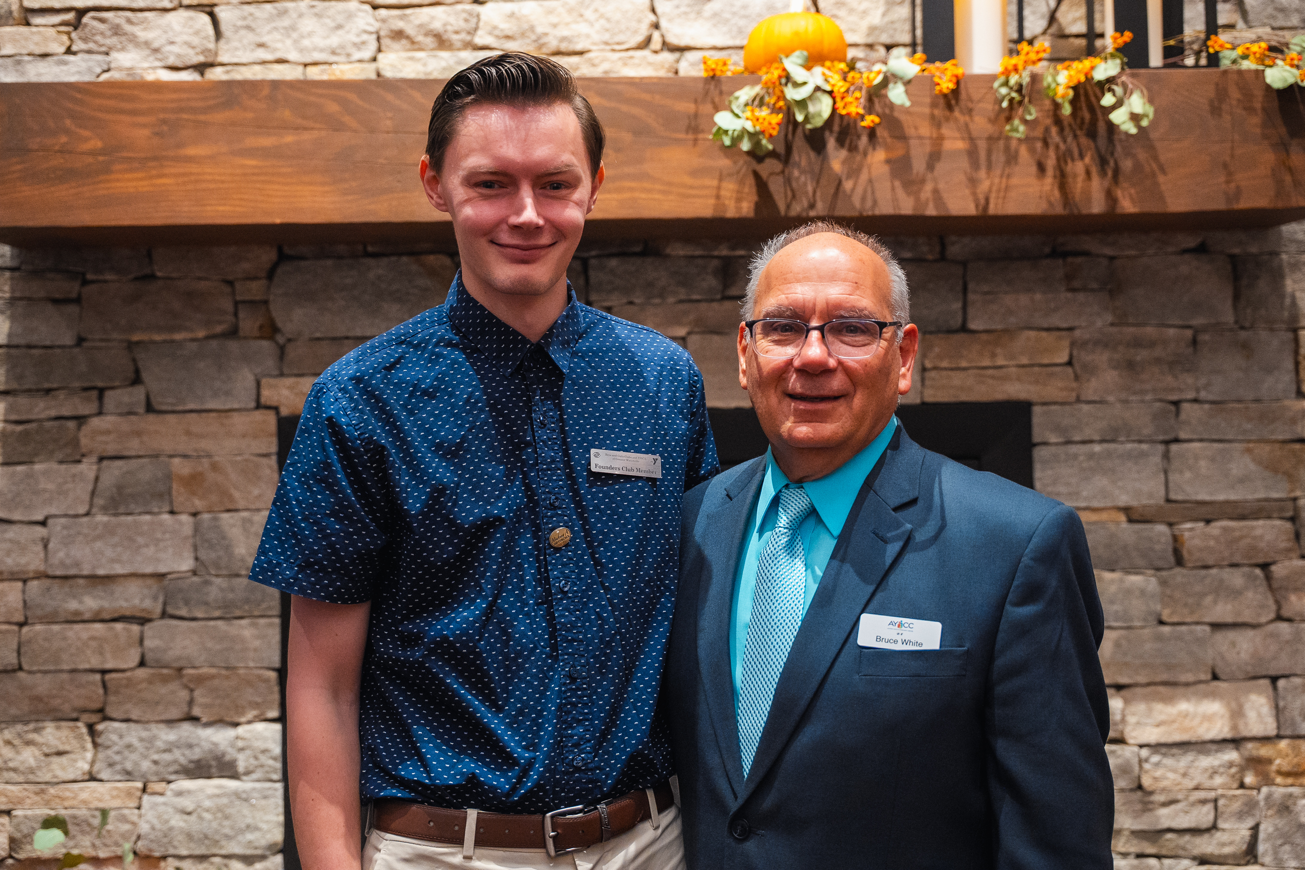 Shawn Packard with an AYCC Founders Club member